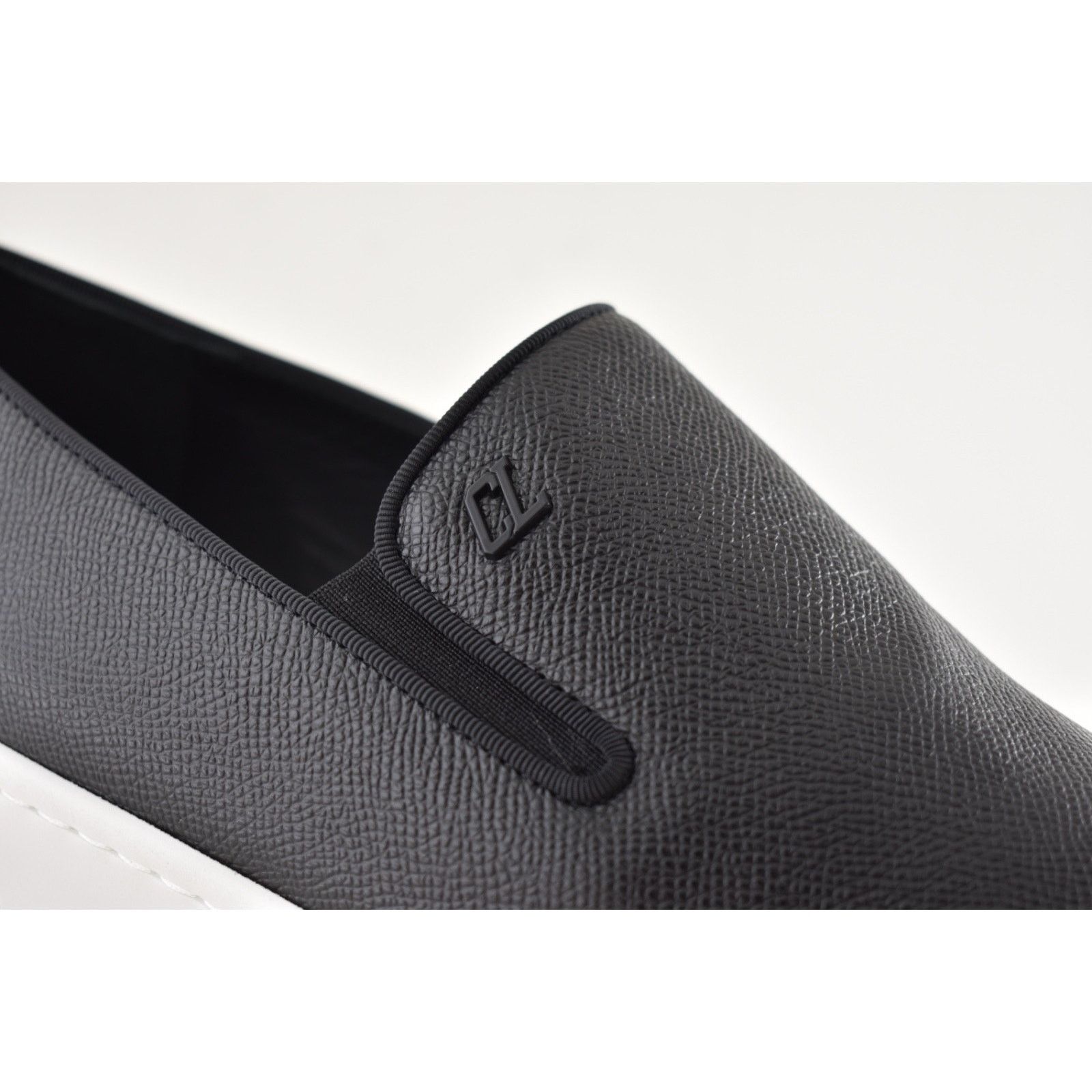 Christian Louboutin Christian Louboutin Mens Boatissimo Flat Black Leather Size US 9 / EU 42 - 8 Thumbnail