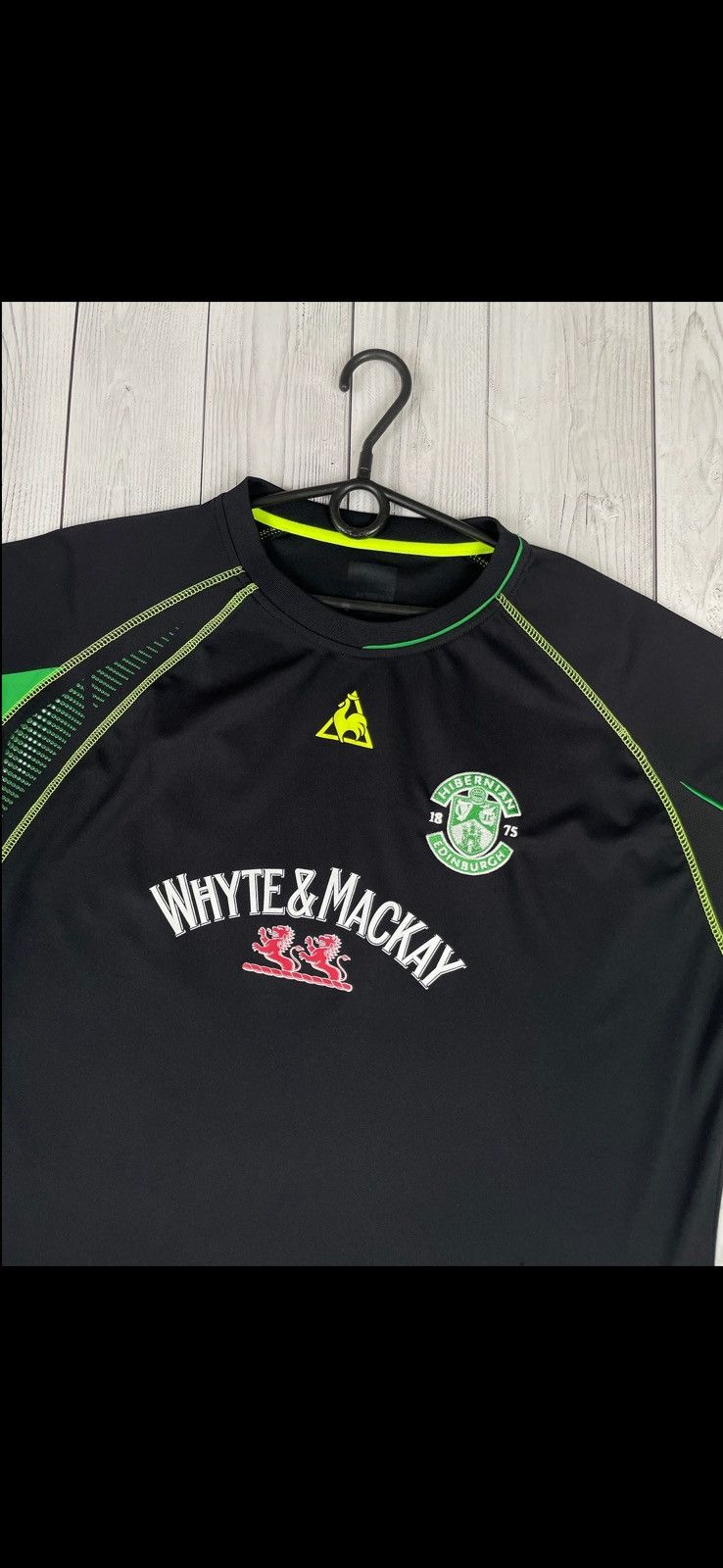 Le Coq Sportif Vintage soccer jersey Hibernian Edinburgh soccer jersey XL Size US XL / EU 56 / 4 - 2 Thumbnail