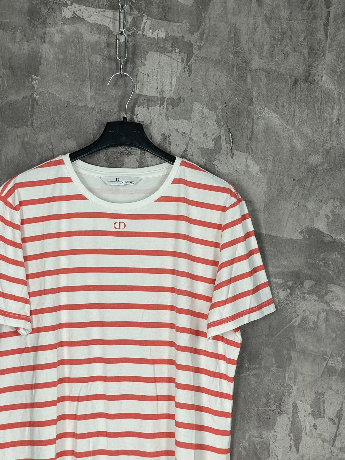 Vintage Dior Uniform Archive Luxury Striped T shirt Size US M / EU 48-50 / 2 - 4 Thumbnail