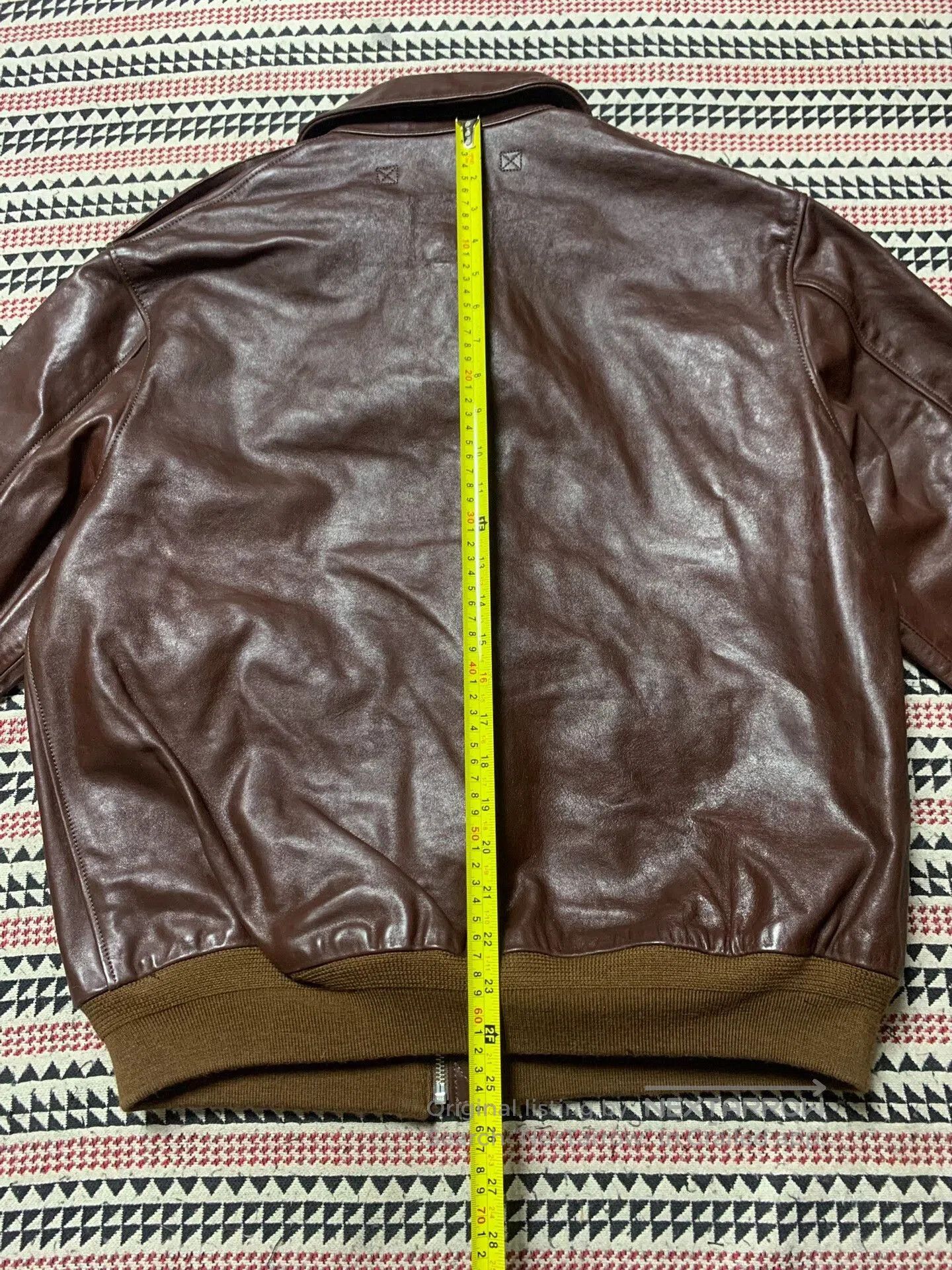 Vintage classic ameco a-2 brown leather flight jacket. Size US S / EU 44-46 / 1 - 6 Thumbnail