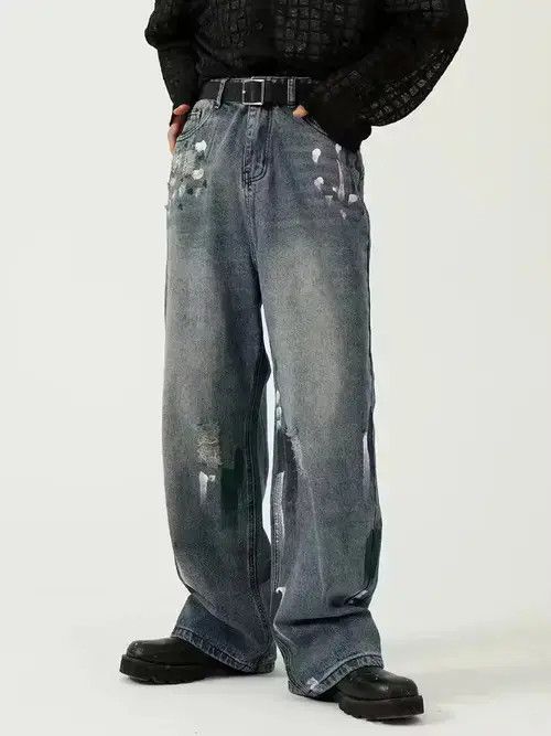 Other Oversize Distressed Ripped Jeans Size US 29 - 1 Thumbnail