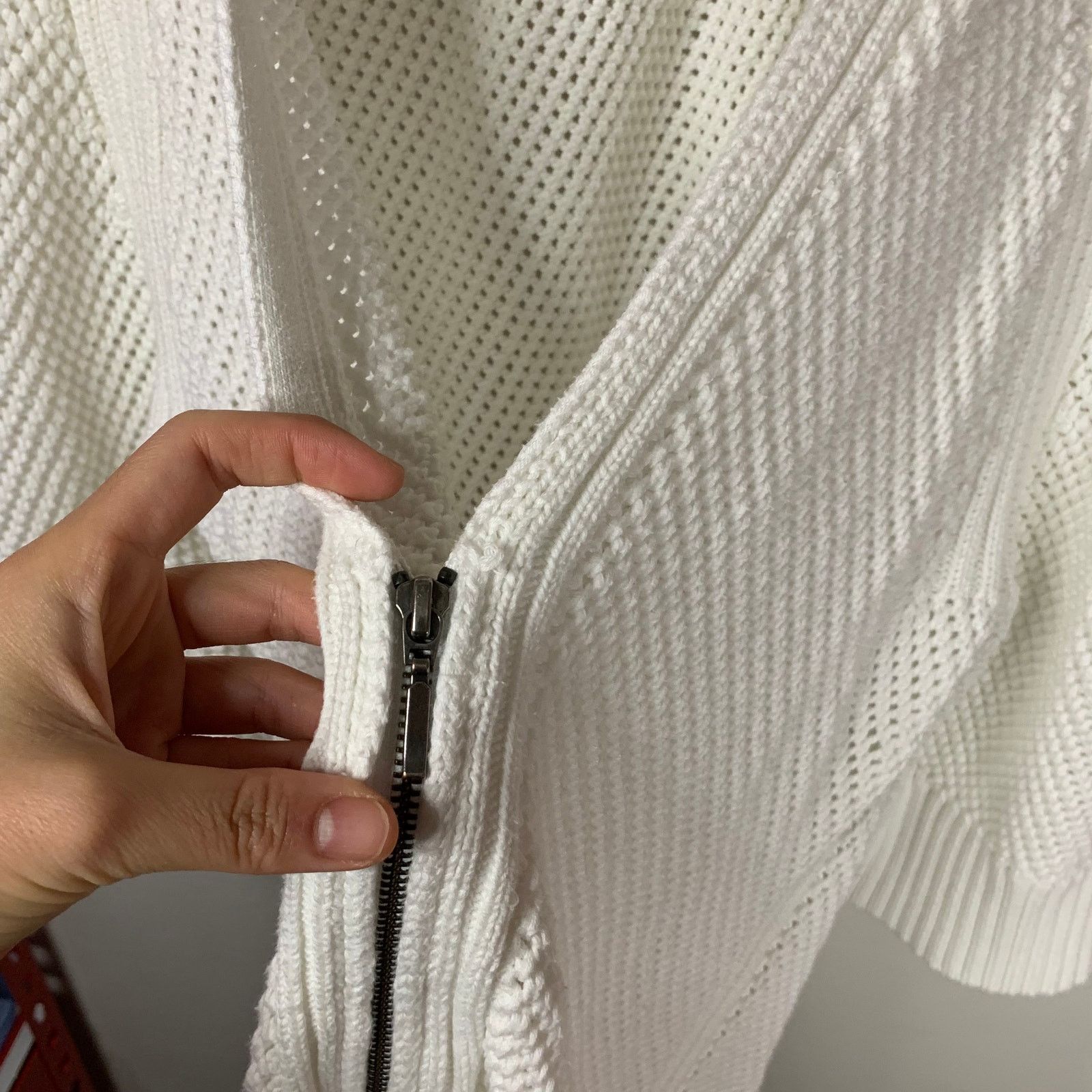 Banana Republic Banana Republic White Knit Sweater Size M Size M / US 6-8 / IT 42-44 - 7 Thumbnail