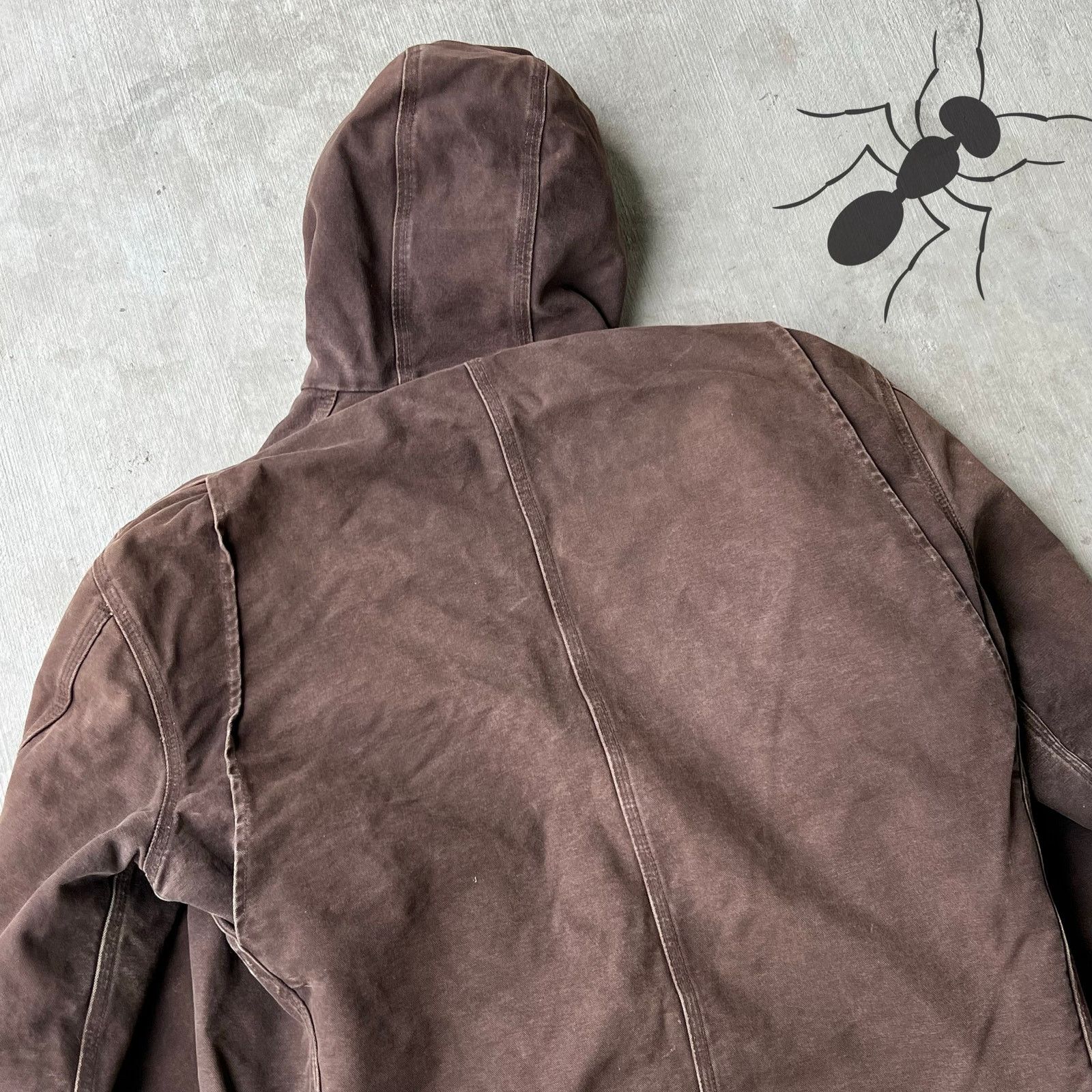 Carhartt × Vintage Carhartt J141 DKB sierra hooded work wear jacket Size US XL / EU 56 / 4 - 14 Thumbnail