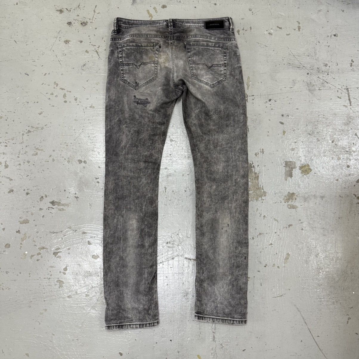 Diesel Diesel DNA FW2016 Thavar Jeans Distressed Denim Riot Punk Size US 34 / EU 50 - 2 Thumbnail