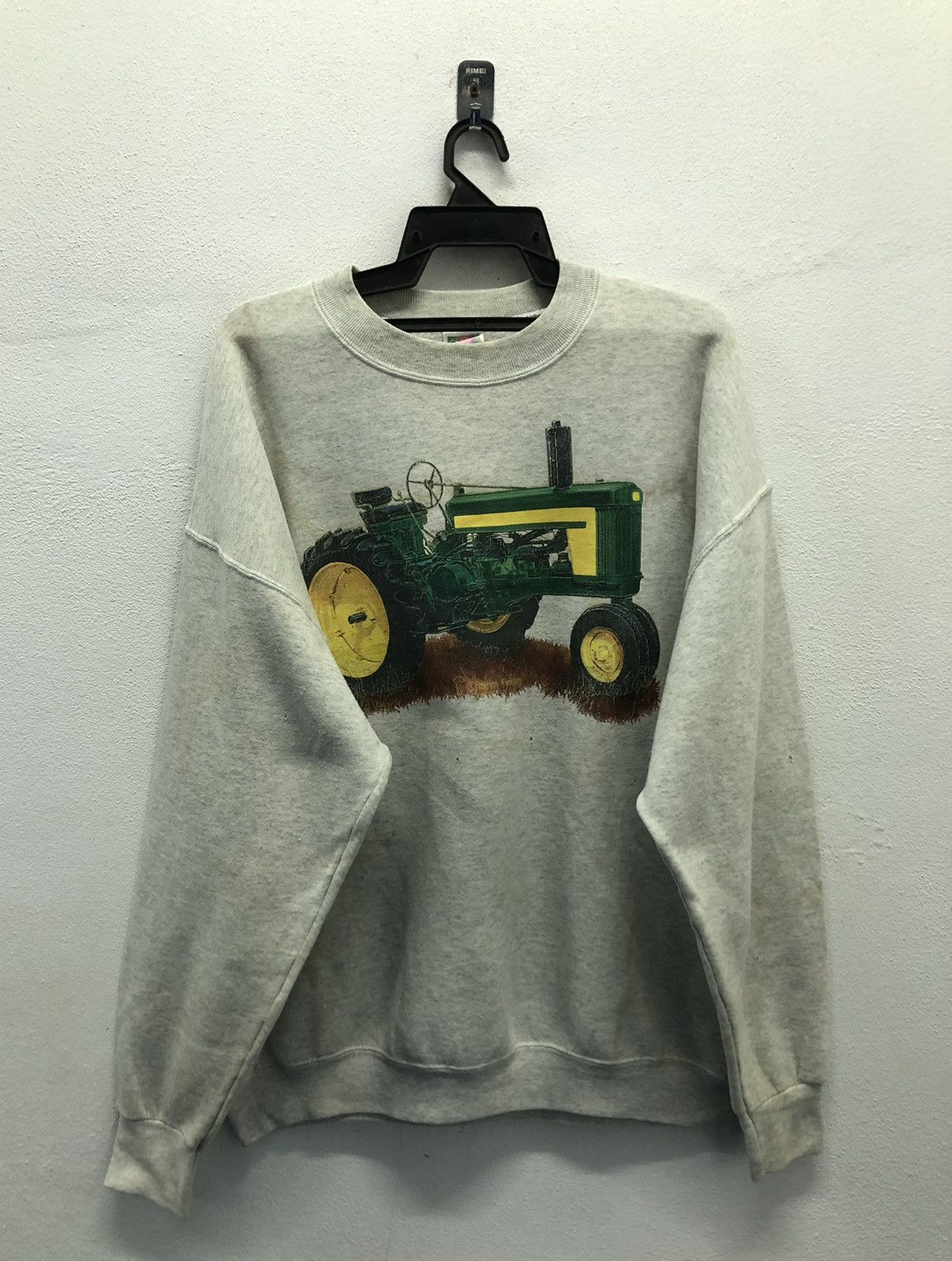 Vintage Vintage Fruit Of The Loom John Deere Tractor Sweatshirt Size US XL / EU 56 / 4 - 1 Thumbnail
