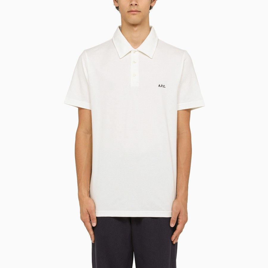 image of A P C O1D2Blof0124 Polo Shirt In White, Men's (Size Small)