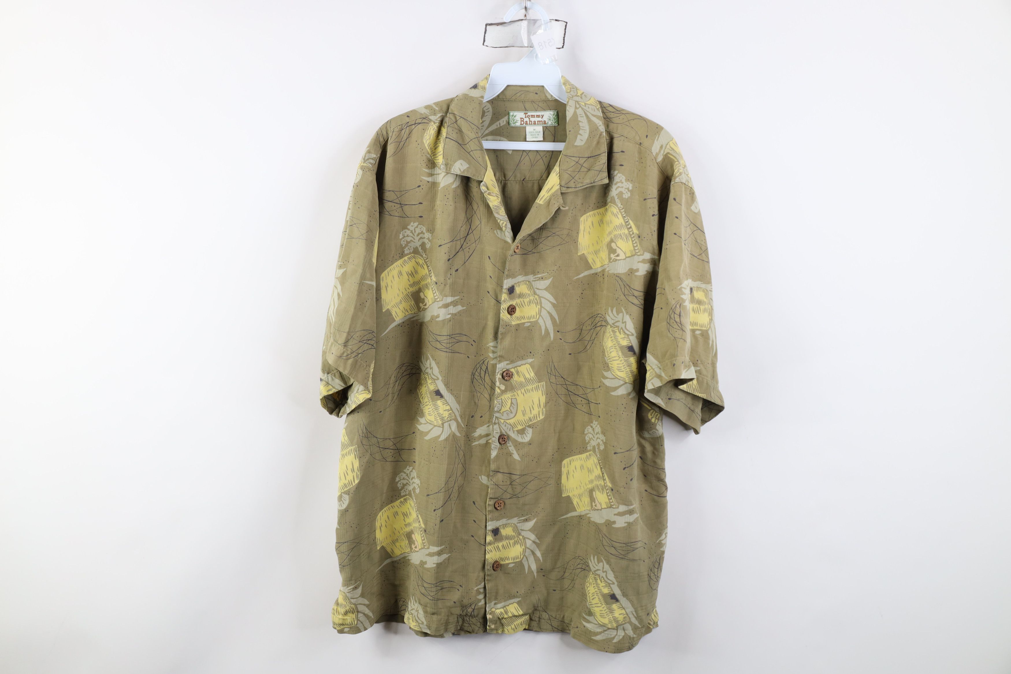 Tommy Bahama Vintage 90s Tommy Bahama Beach Hut Hawaiian Button Shirt Size US M / EU 48-50 / 2 - 1 Thumbnail