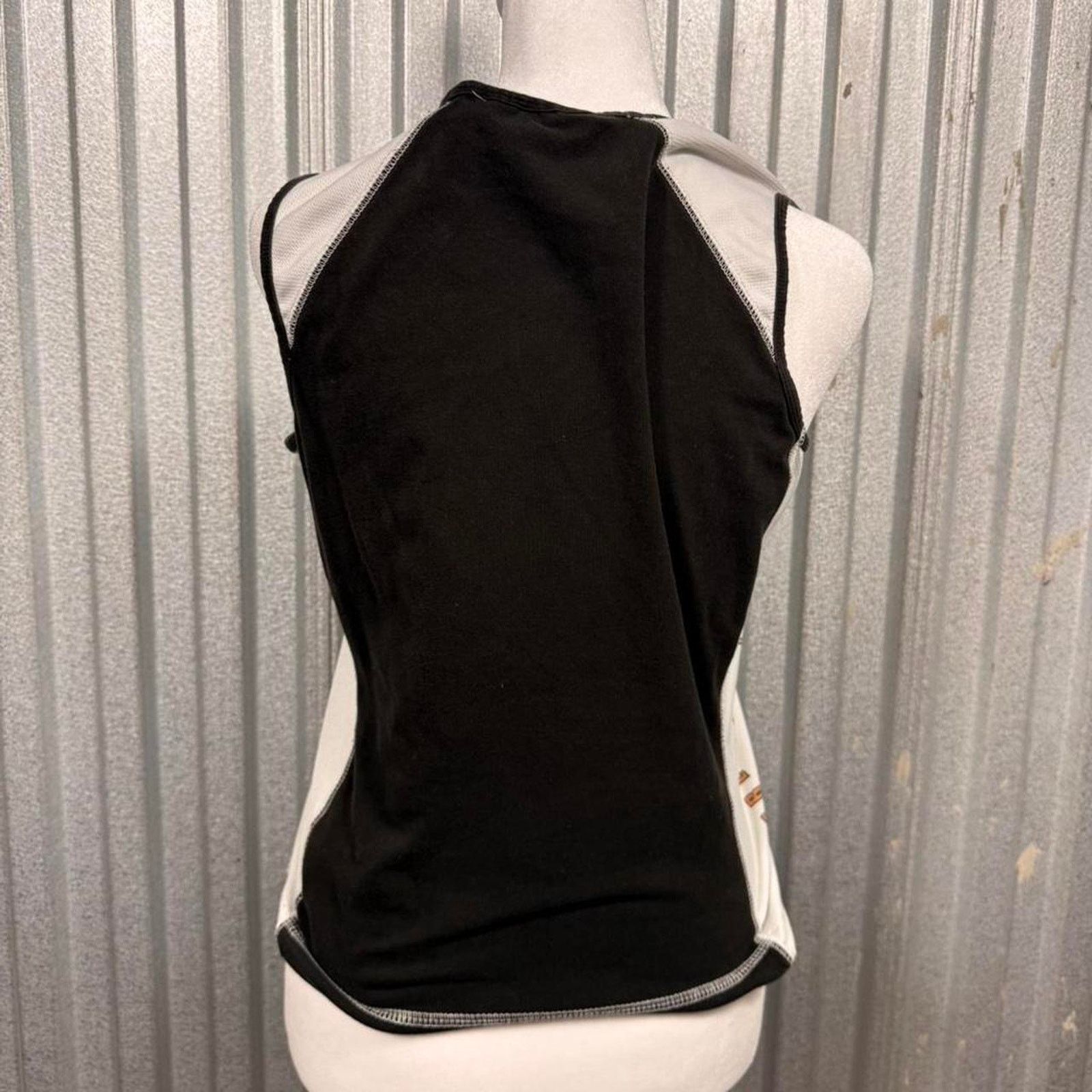 Harley Davidson Harley Davidson black & white tank top with zipper detail Size M / US 6-8 / IT 42-44 - 4 Thumbnail
