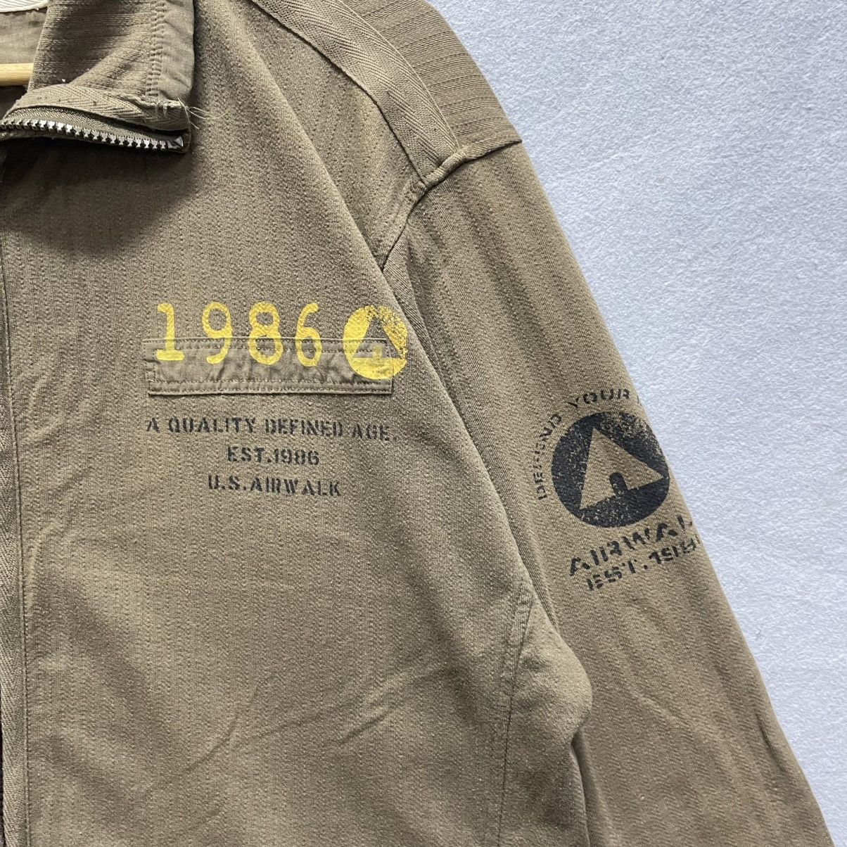 Airwalk Airwalk “1986 U.S. Airwalk” Military Zip Jacket Size US L / EU 52-54 / 3 - 3 Thumbnail