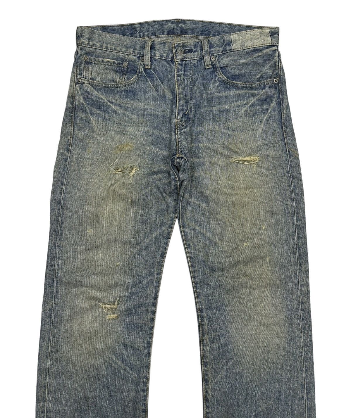 Levi's 🔥LEVIS 505 FLAP POCKET DISTRESSED DENIM JEANS Size US 32 / EU 48 - 3 Thumbnail