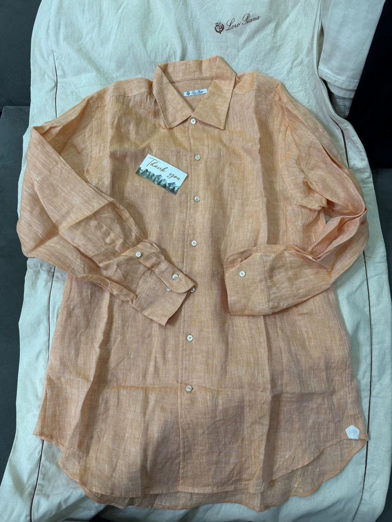 Loro Piana LORO PIANA Linen shirt Size US L / EU 52-54 / 3 - 1 Thumbnail