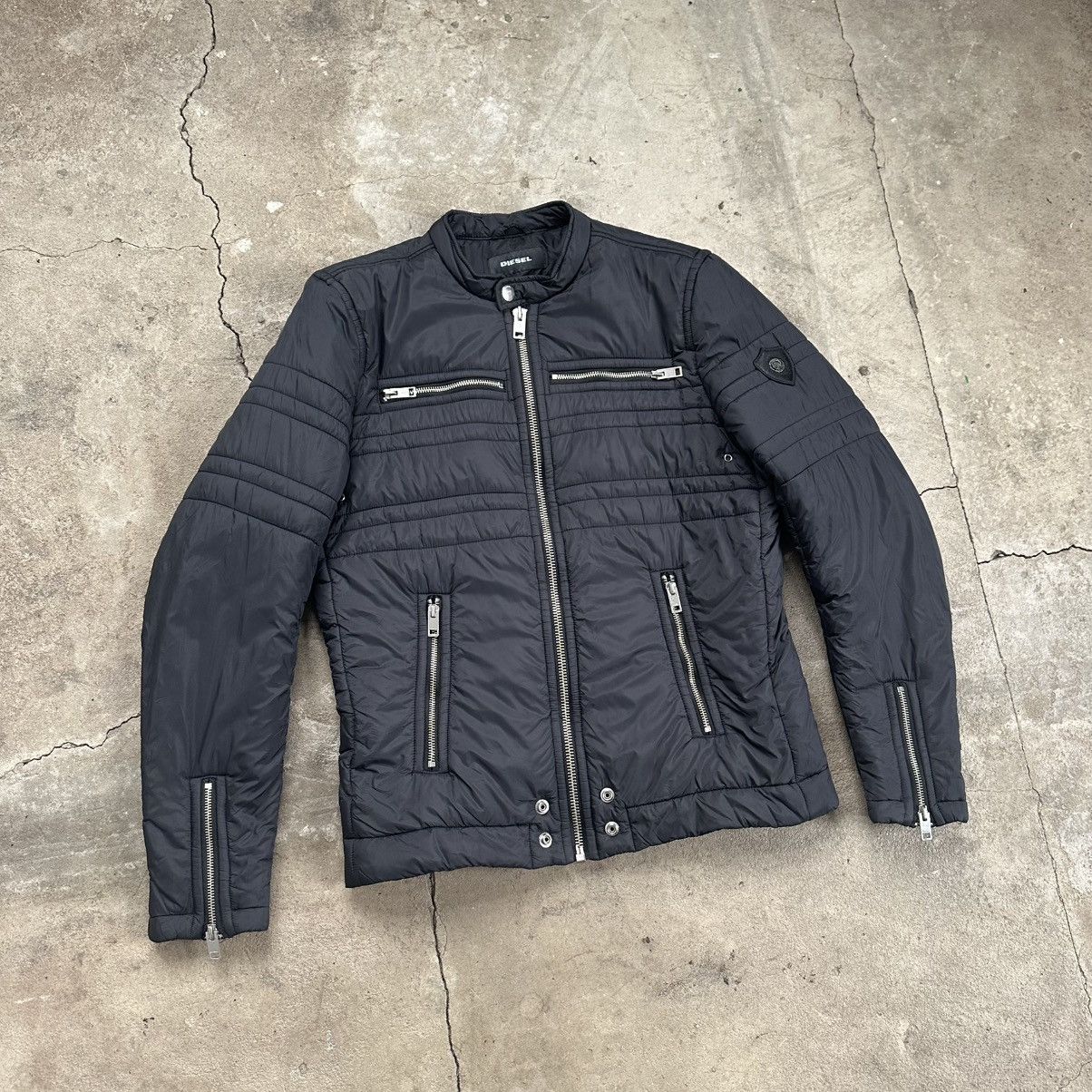 Diesel Diesel biker bomber jacket in black mens M avantgarde Size US M / EU 48-50 / 2 - 3 Thumbnail