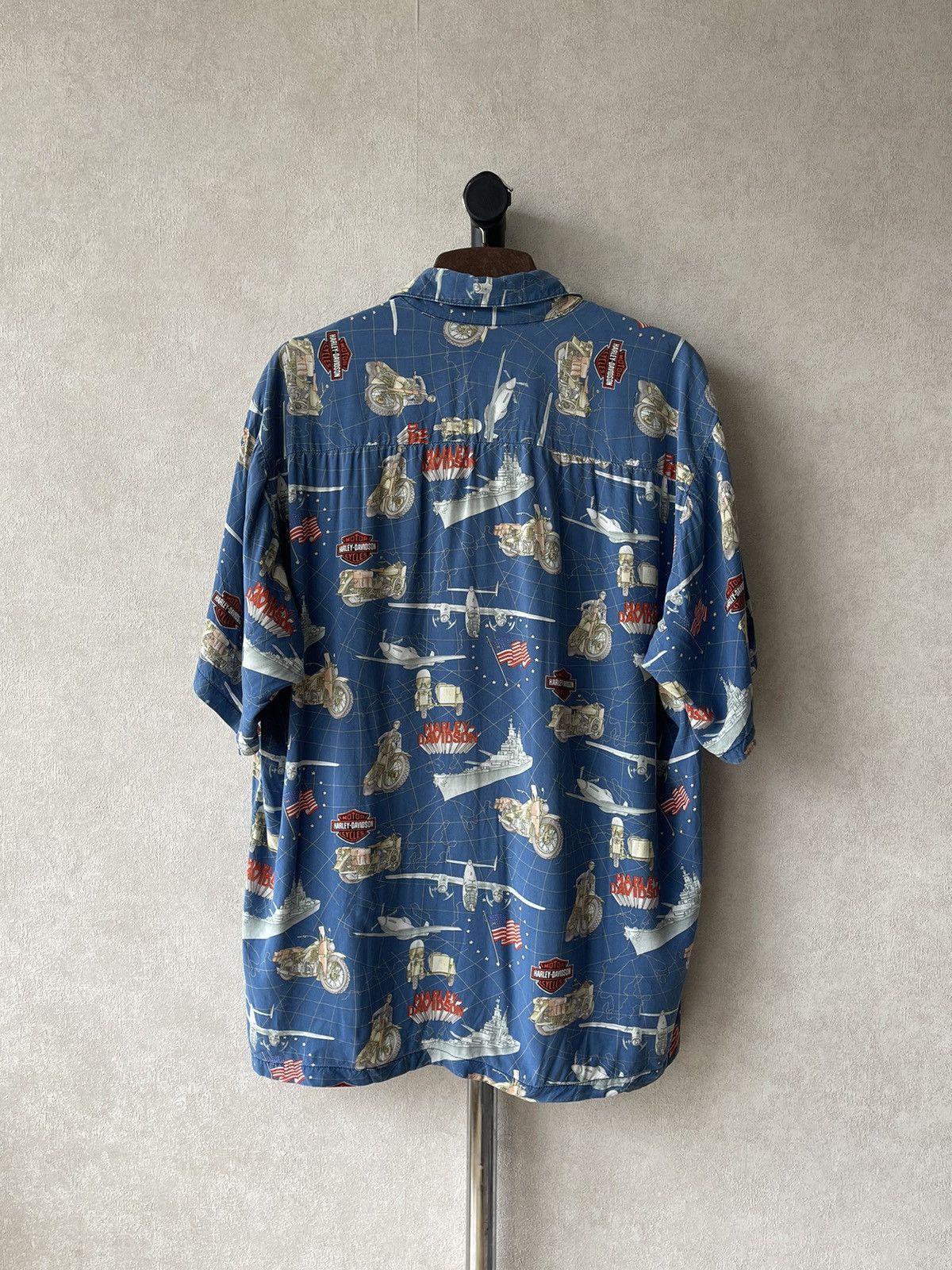 Harley Davidson 90s Harley Davidson Moto Tori Richard Hawaiian Shirt USA Size US L / EU 52-54 / 3 - 11 Thumbnail
