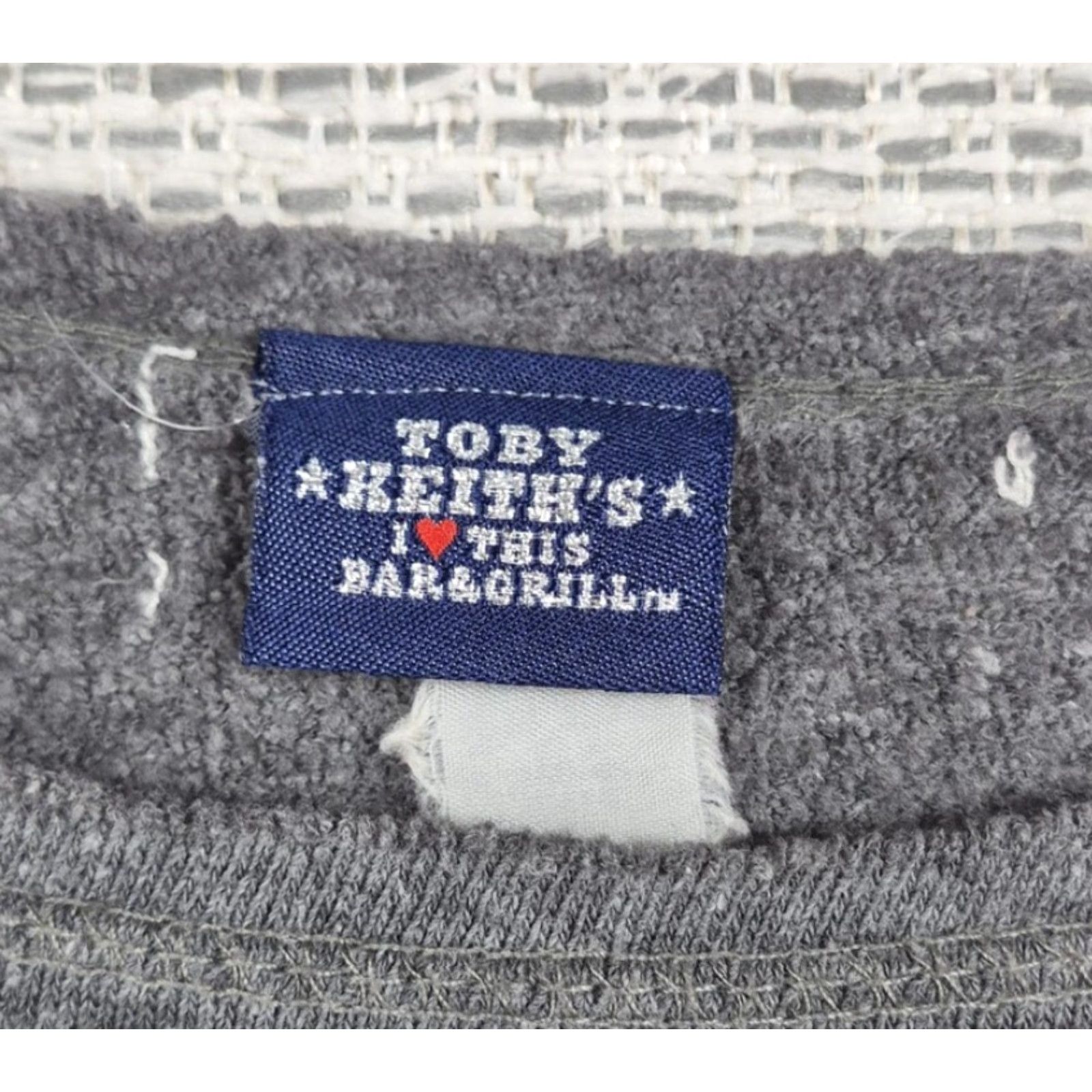 Pinko Toby Keith Sweatshirt Womens Large Gray Pink Heart Flag Graphic Fleece Pullover Size L / US 10 / IT 46 - 7 Thumbnail
