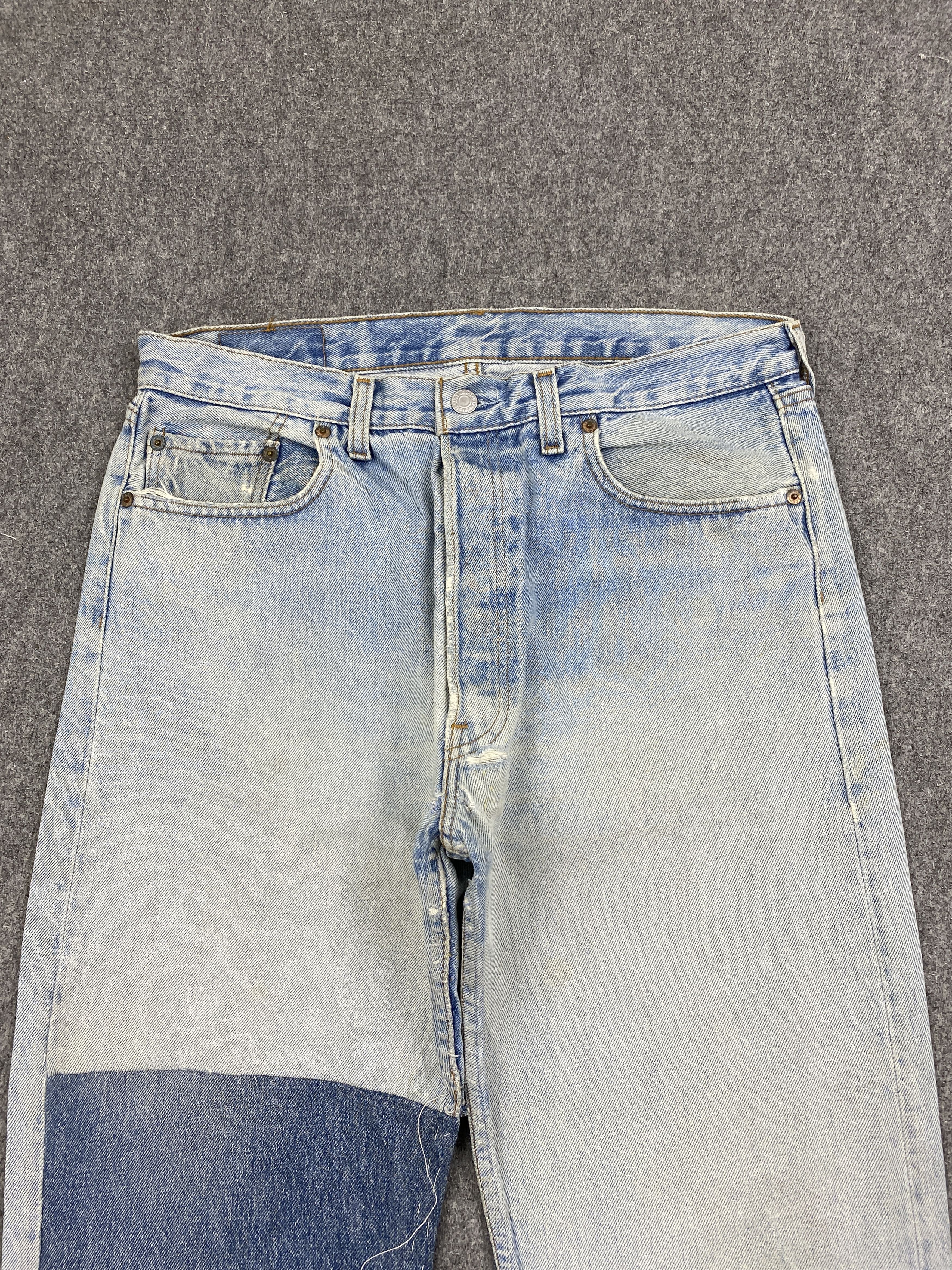 Levi's Vintage Levis 501 Light Blue Wash Denim DP2808 Size US 33 - 2 Thumbnail