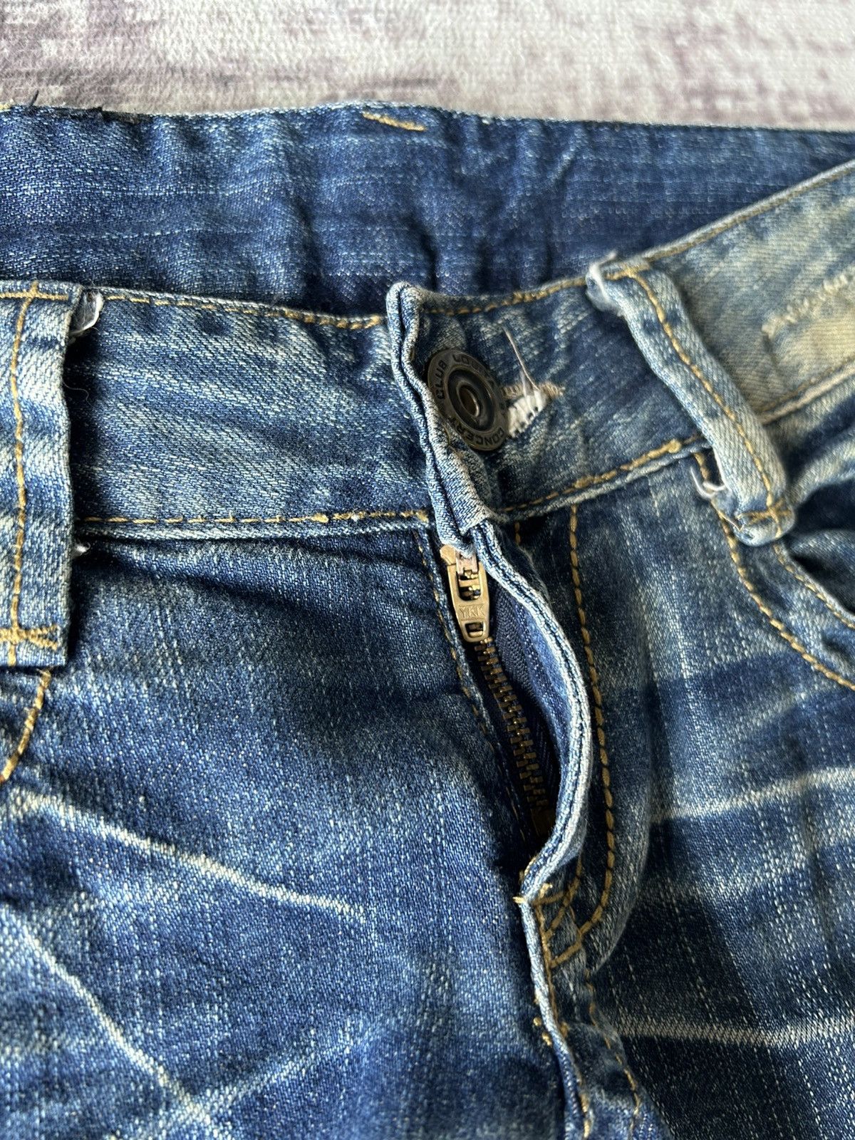 Japanese Brand Lolita Flared Mudwash Jeans Size 30" / US 8 / IT 44 - 9 Thumbnail