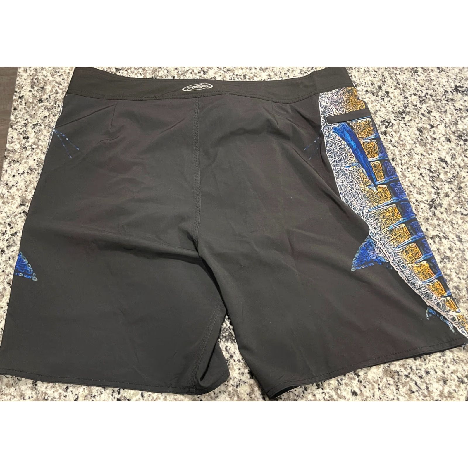 Vintage Tormenter Board Shorts Trunks Mens 42 Black Cargo Pocket Surf Swim Fishing Size US 42 / EU 58 - 4 Thumbnail