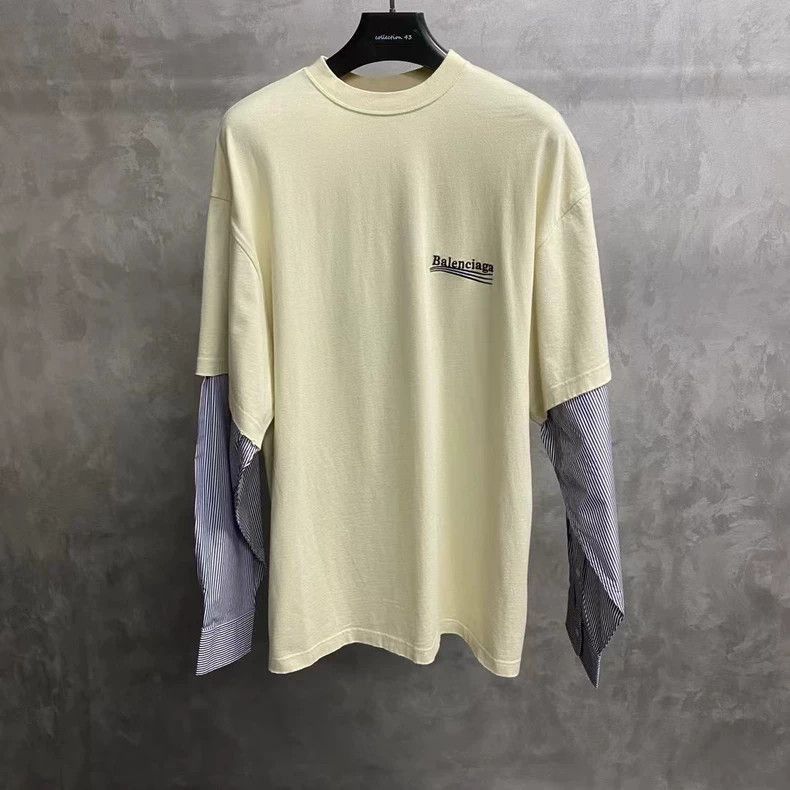 Balenciaga Balenciaga Balenciaga Embroidered Logo Long Sleeve Shirt-2 Size US M / EU 48-50 / 2 - 1 Thumbnail