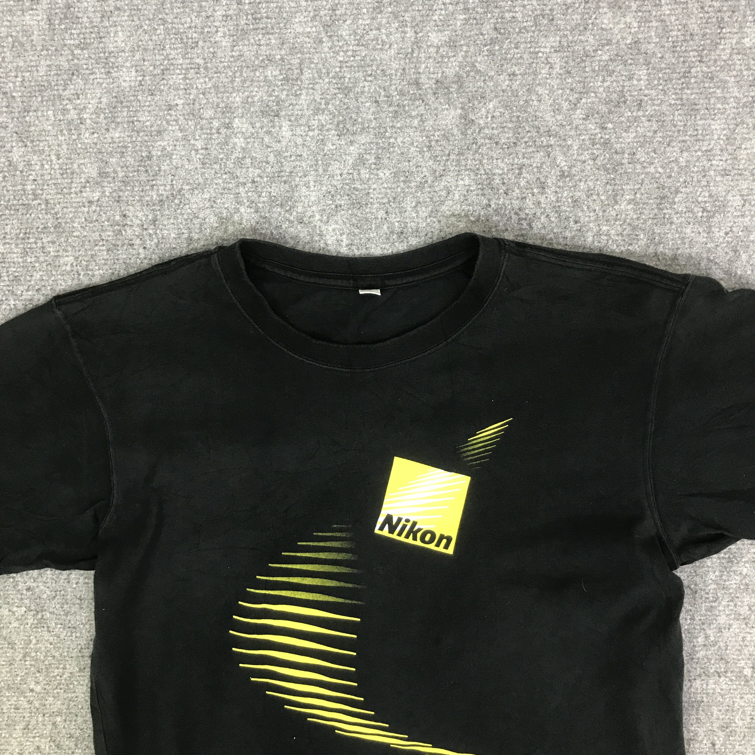 Uniqlo Y2K NIKON X GRM BLACK FADED T-SHIRT K93B35 Size US M / EU 48-50 / 2 - 2 Thumbnail