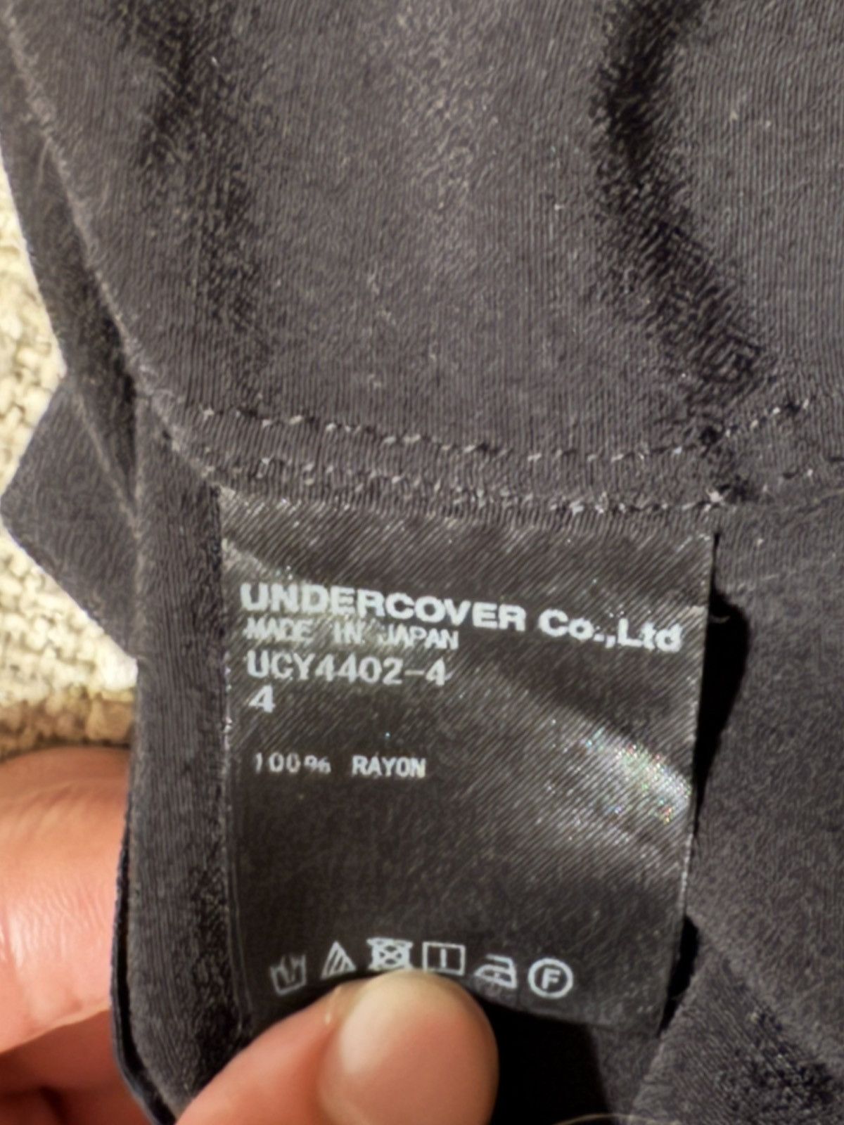 Undercover SS20 Quote Black Button Up Size US L / EU 52-54 / 3 - 4 Thumbnail