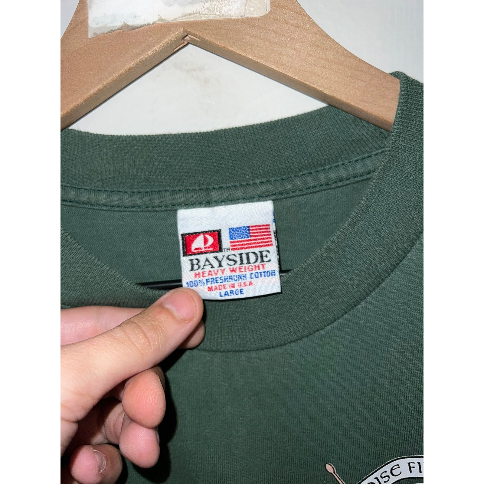 Vintage Boise Firefighters Pipes & Drums Green Fire Fighter Shirt L Size US L / EU 52-54 / 3 - 4 Thumbnail