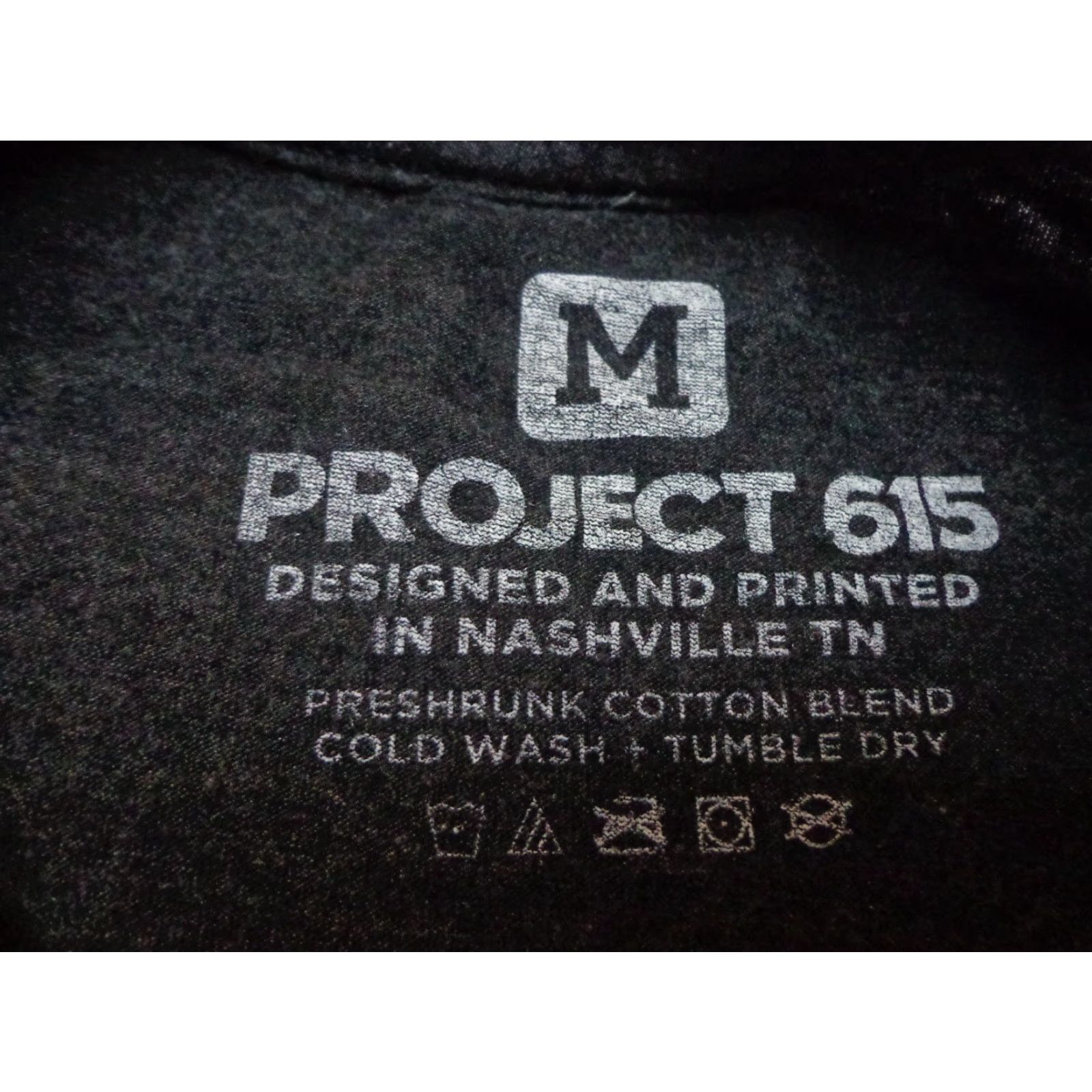 Y/Project Project 615 Spread Love It's The Nashville Way Graphic T Shirt Medium Men's Gray Cotton Blend Short Sleeve Round Neck Shirt Size US M / EU 48-50 / 2 - 3 Thumbnail