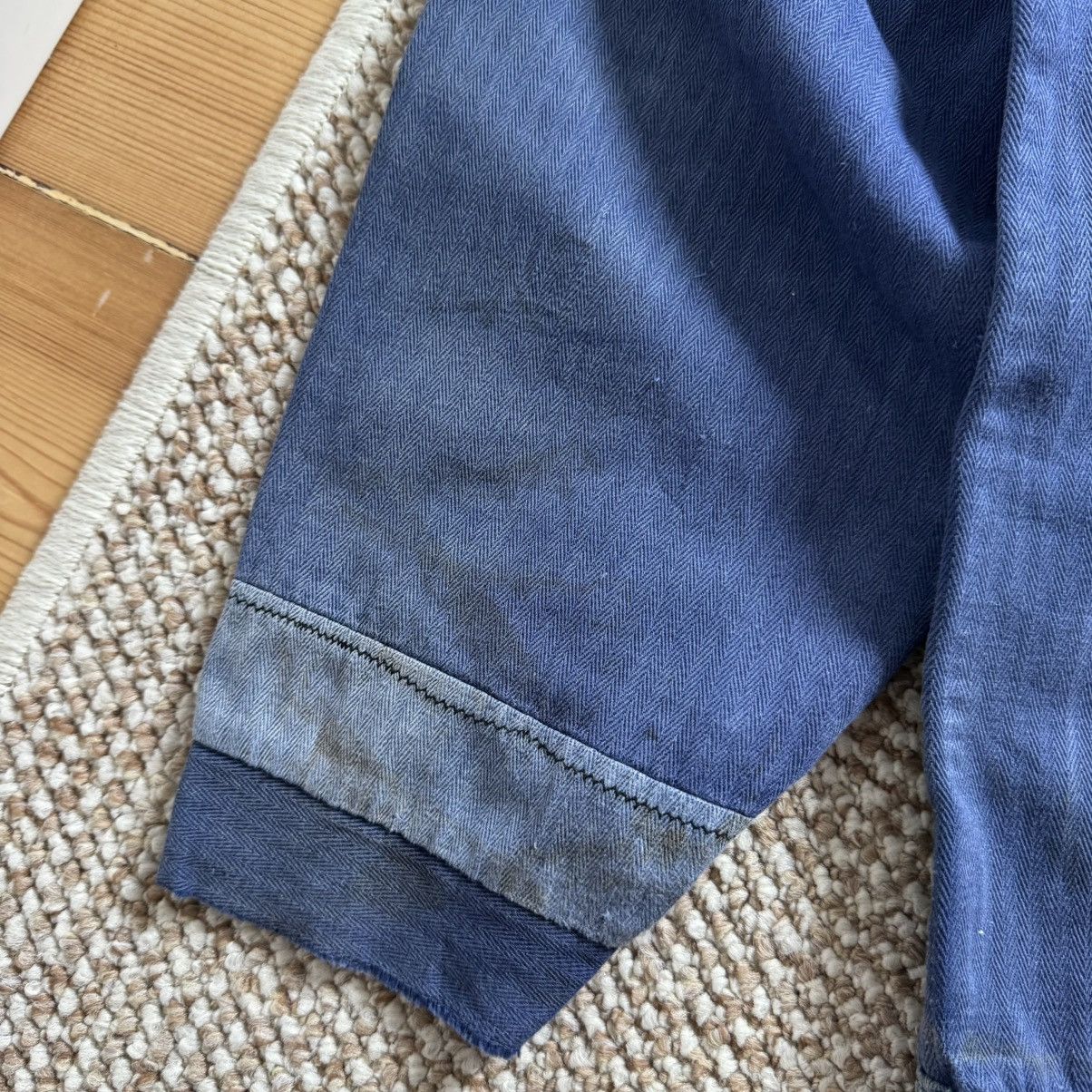 Le Laboureur 60s herringbone vintage repaired worn french jacket Size US M / EU 48-50 / 2 - 9 Thumbnail