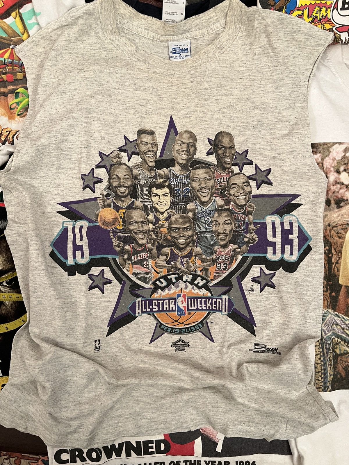 NBA × Vintage Vintage 1993 NBA All Star Utah Salem Sportswear Sleeveless Size US M / EU 48-50 / 2 - 1 Thumbnail
