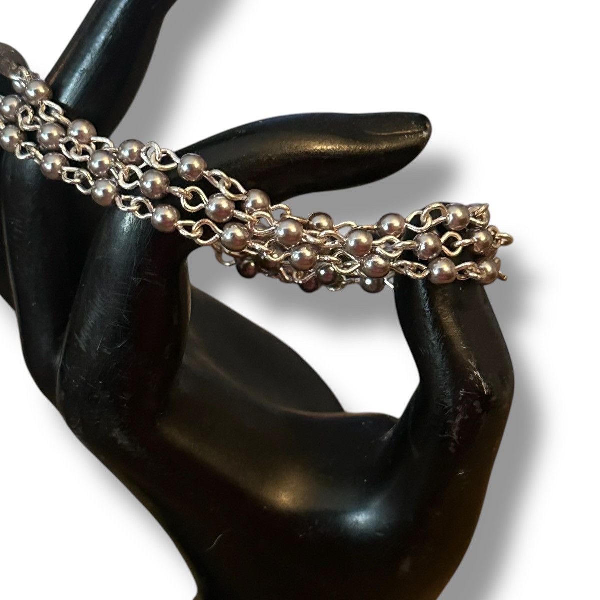 Other Silver tone multi strand ball chain bracelet Size ONE SIZE - 3 Thumbnail