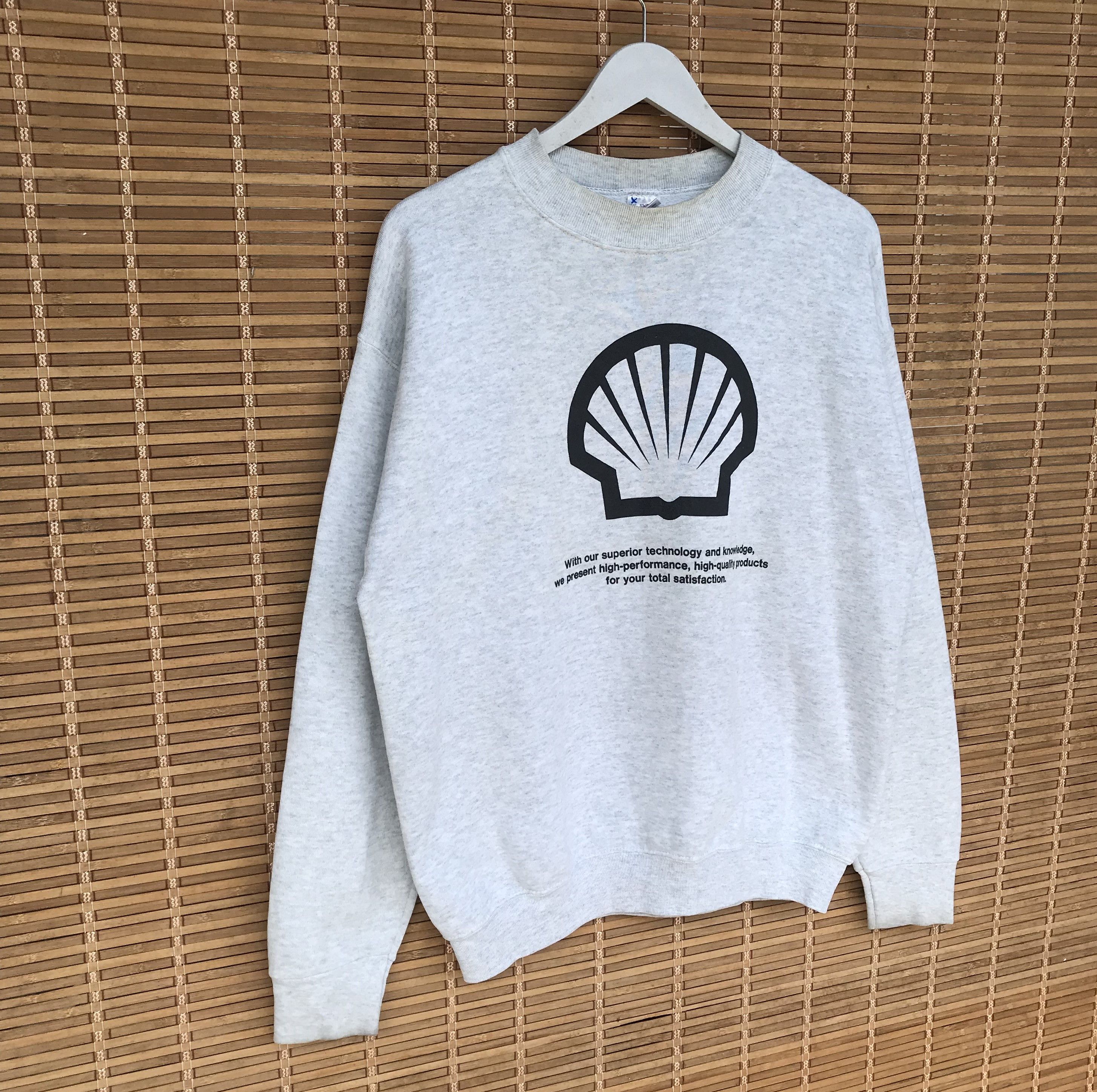 Vintage Rare Vintage Shell crown sweatshirt jumper crewneck Size US L / EU 52-54 / 3 - 2 Thumbnail