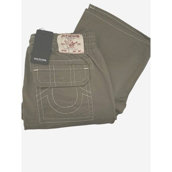 True Religion True Religion Mens Green Mid Rise Pockets Twill Carpenter Vi Size US 32 / EU 48 - 3 Thumbnail