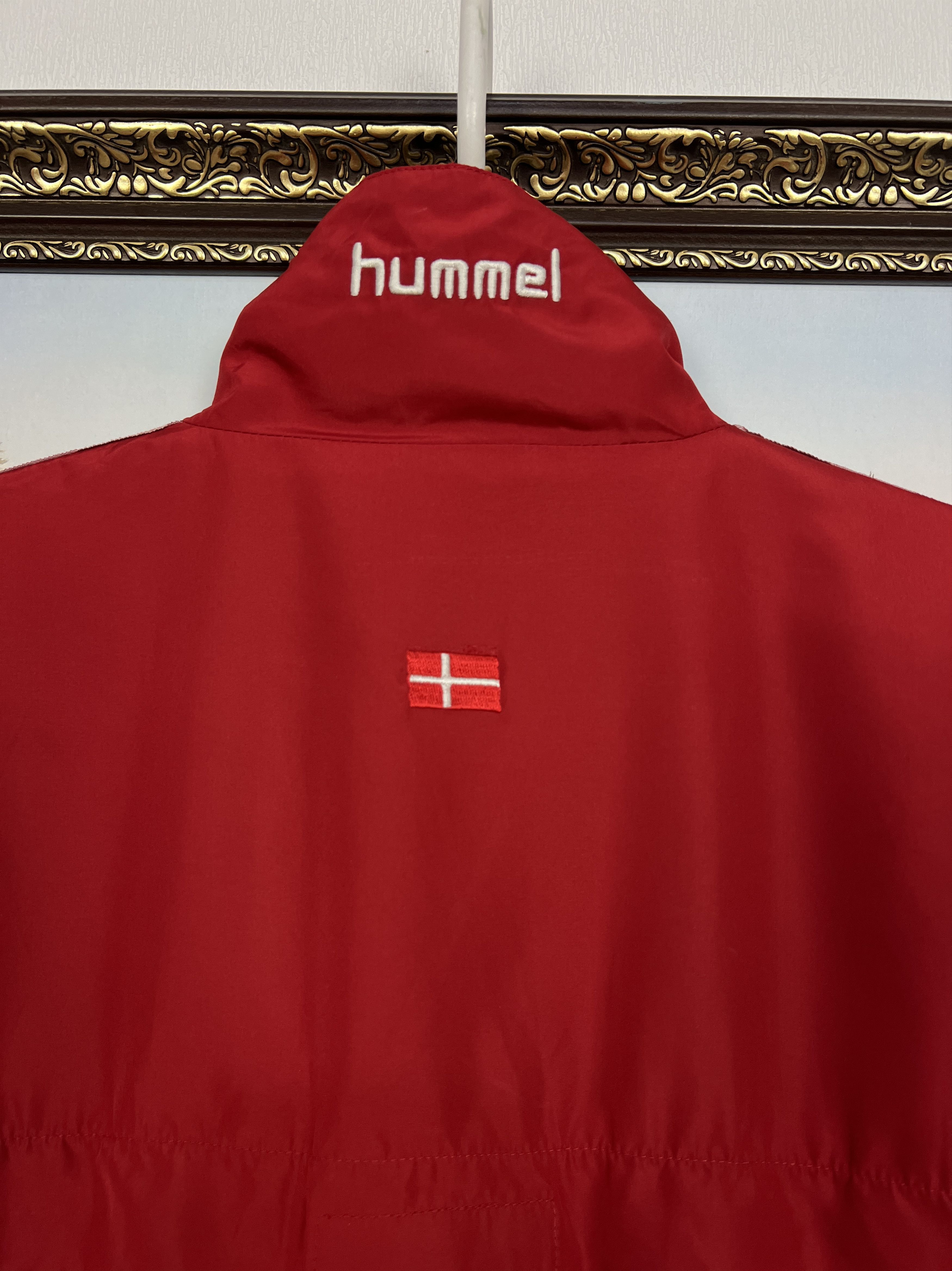 Hummel Vintage 90's Hummel Denmark Football Jacket Soccer Track Top Size US XL / EU 56 / 4 - 14 Thumbnail