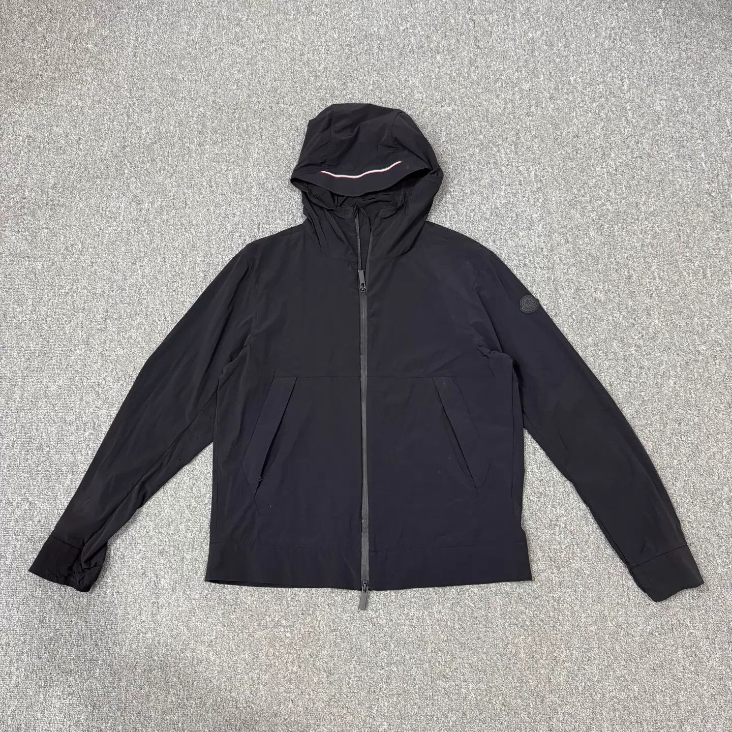 Moncler Black Hooded Light Jacket Size M Size US M / EU 48-50 / 2 - 1 Thumbnail