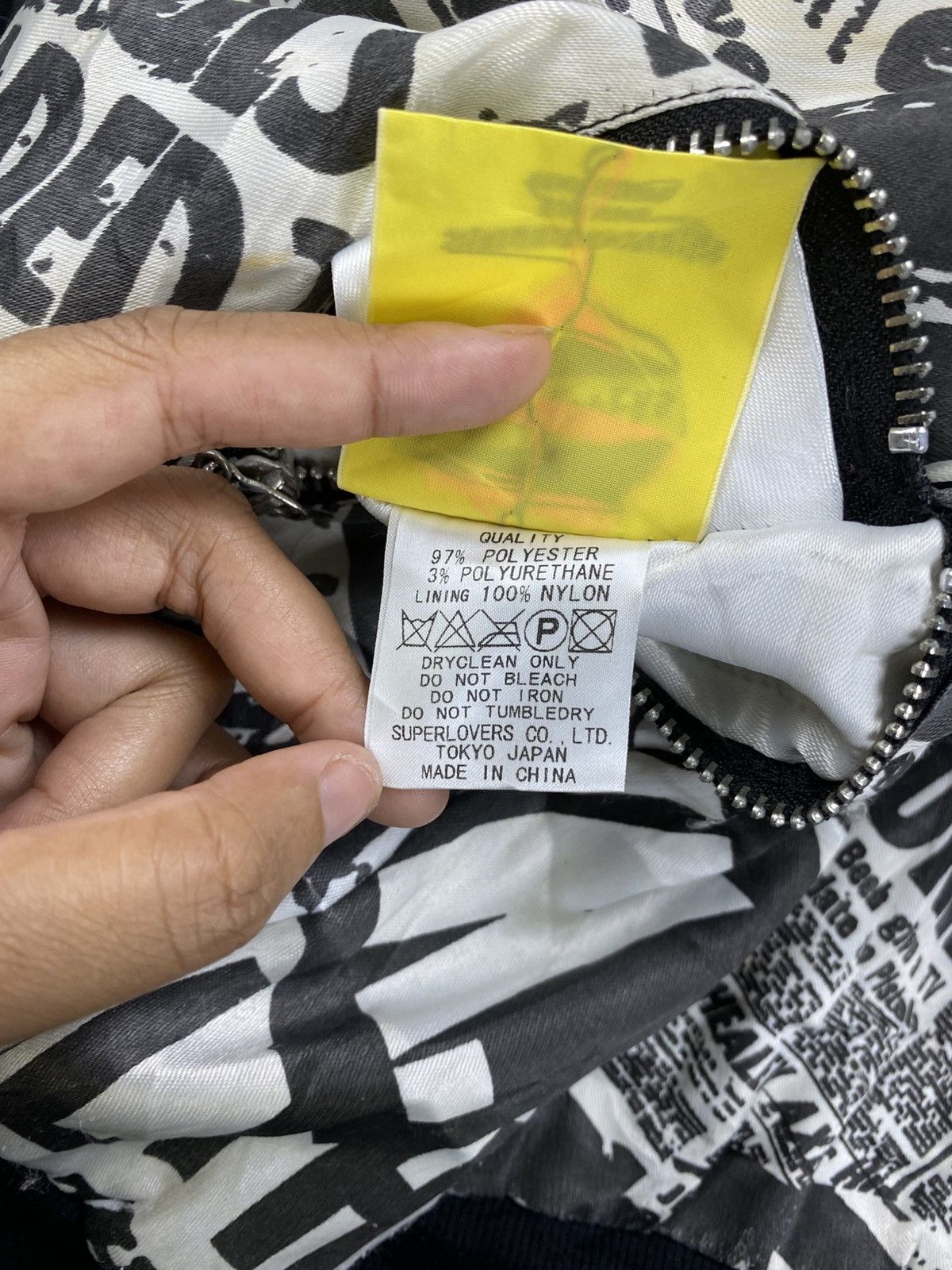 Super Lovers RARE❗️Super Lovers Punk Rock AOP Reversible Bomber Jacket Size US L / EU 52-54 / 3 - 14 Thumbnail