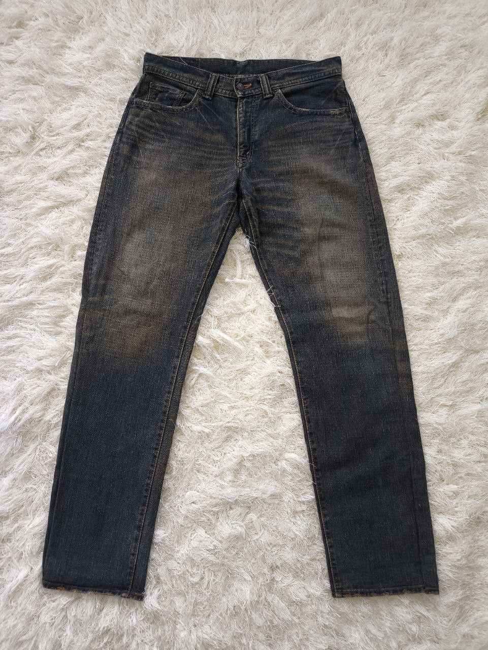 Big John GL HEART by Big John Flared Faded Gold Clawmark Denim Jeans Size US 36 / EU 52 - 1 Thumbnail