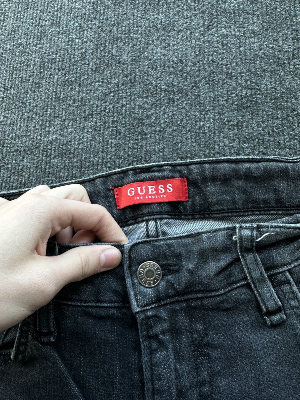 Guess SLIM🚨00S GUESS WITH LOGO MEN JEANS Y2K OPUIM Size US 32 / EU 48 - 9 Thumbnail