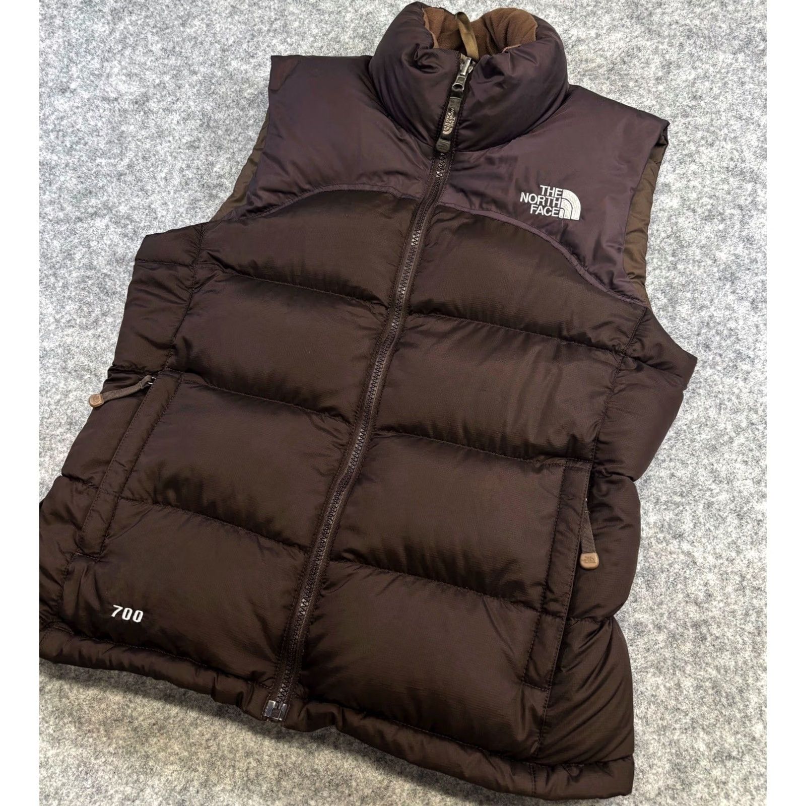 The North Face VINTAGE The North Face Nuptse 90s Down Gilet Bodywarmer Women’s Small Brown Sleeve-less Zip Size S / US 4 / IT 40 - 3 Thumbnail