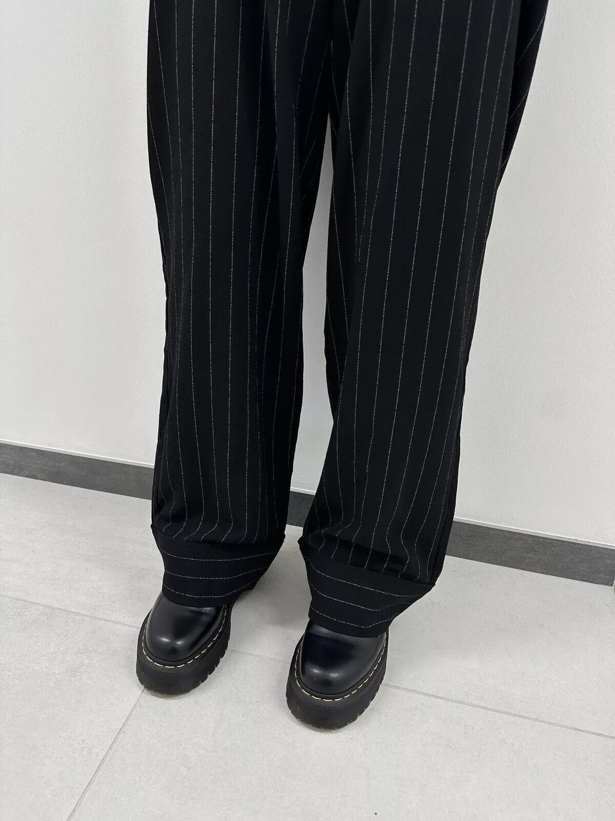 Ganni Ganni Trousers Stripped Polyester Womens Pants Size 36 Size 25" / US 0 / IT 36 - 10 Thumbnail