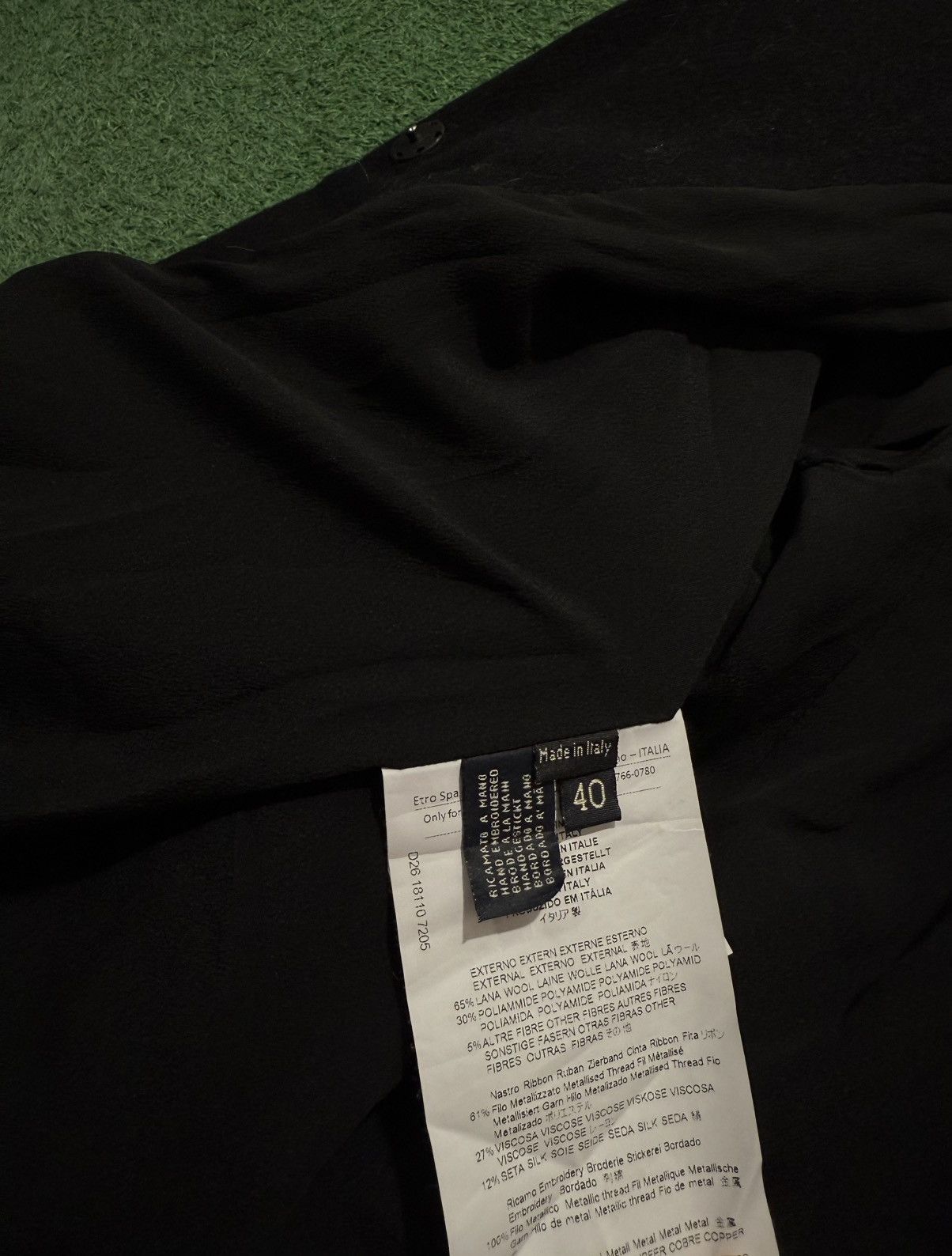 Etro Etro Milano Jacquard Wool Coat Black Rare Size S / US 4 / IT 40 - 6 Thumbnail