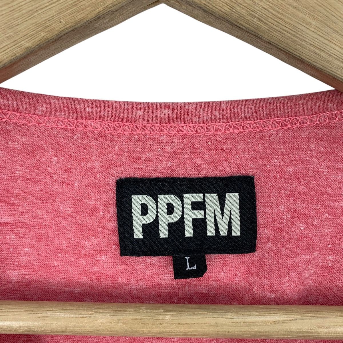 Japanese Brand PPFM V neck japanesebrand spellout tee Size L / US 10 / IT 46 - 3 Thumbnail