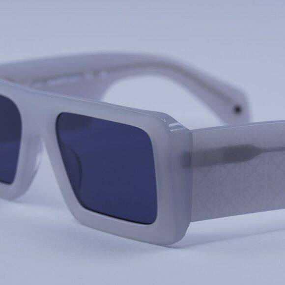 Off-White Off-White OERI140 TROY 0945 Sunglasses Grey Rectangle Frame Size ONE SIZE - 4 Thumbnail