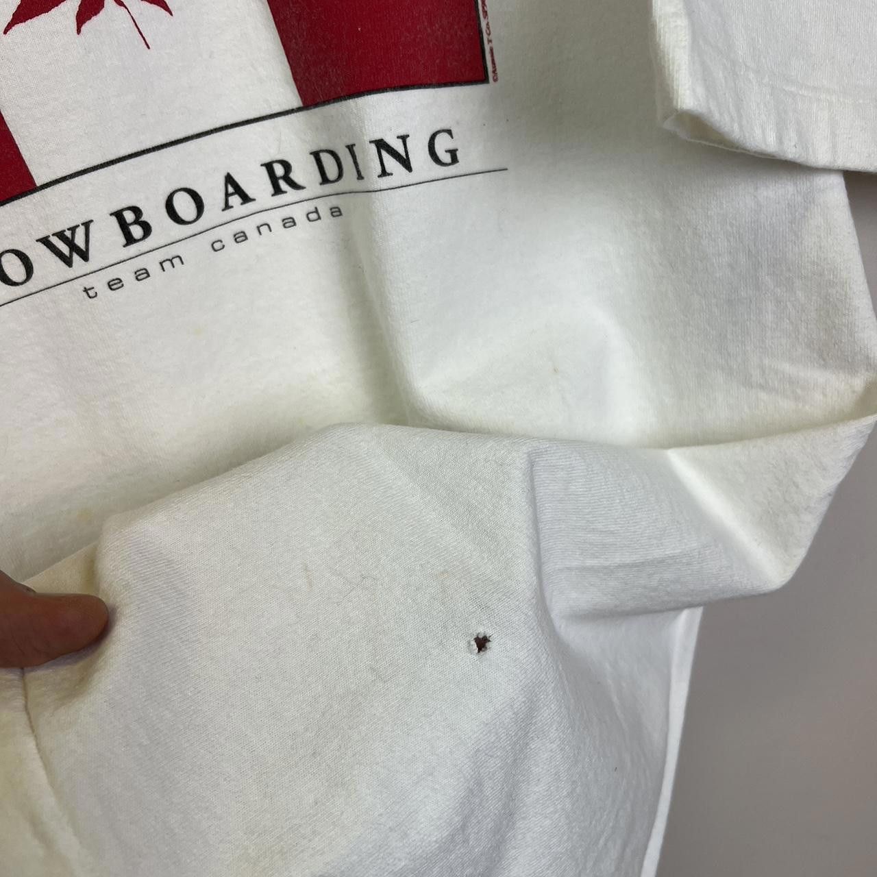 Designer Vintage Snowboarding T-Shirt with Maple Leaf Design Fun Tee Size US XL / EU 56 / 4 - 3 Thumbnail