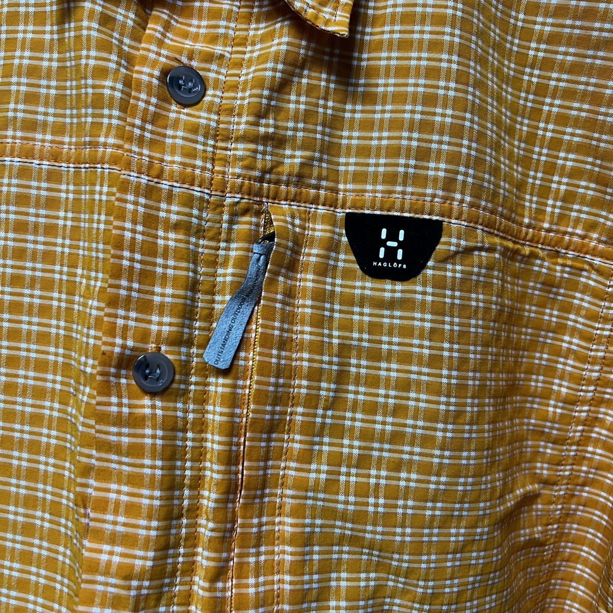 Haglofs HAGLOFS Shirt Men's Short Sleeve Button Up Plaid Spread Neck Size US M / EU 48-50 / 2 - 8 Thumbnail