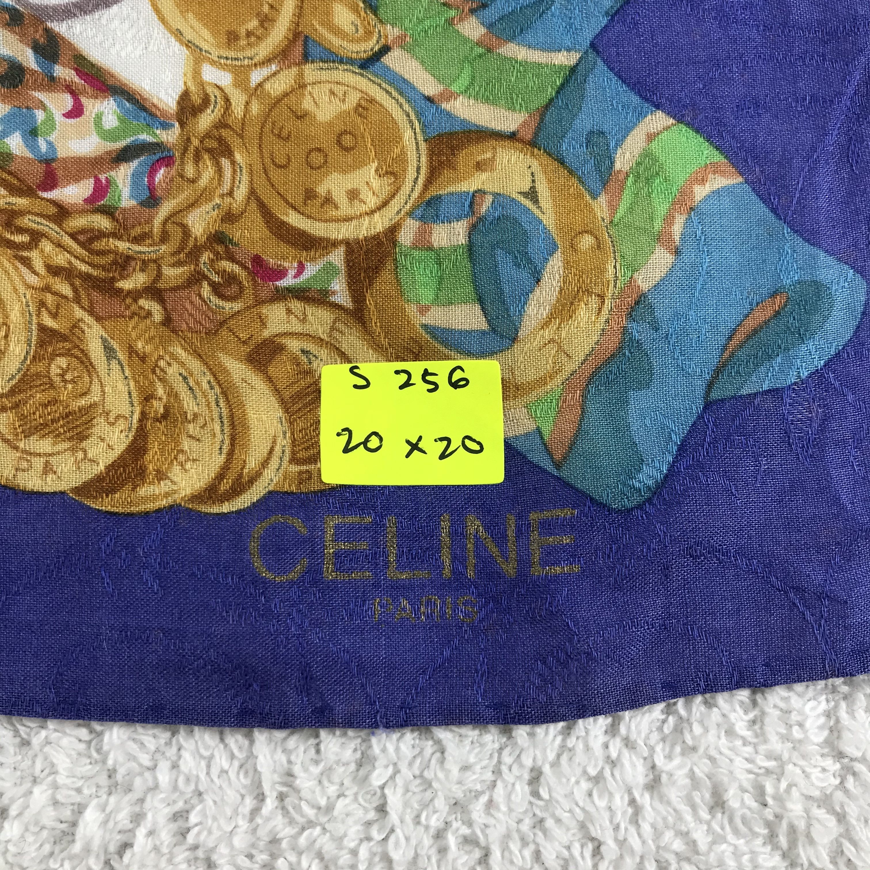Celine × Vintage Celine Bandana / Handkerchief / Neckerchief - S256 Size ONE SIZE - 5 Thumbnail