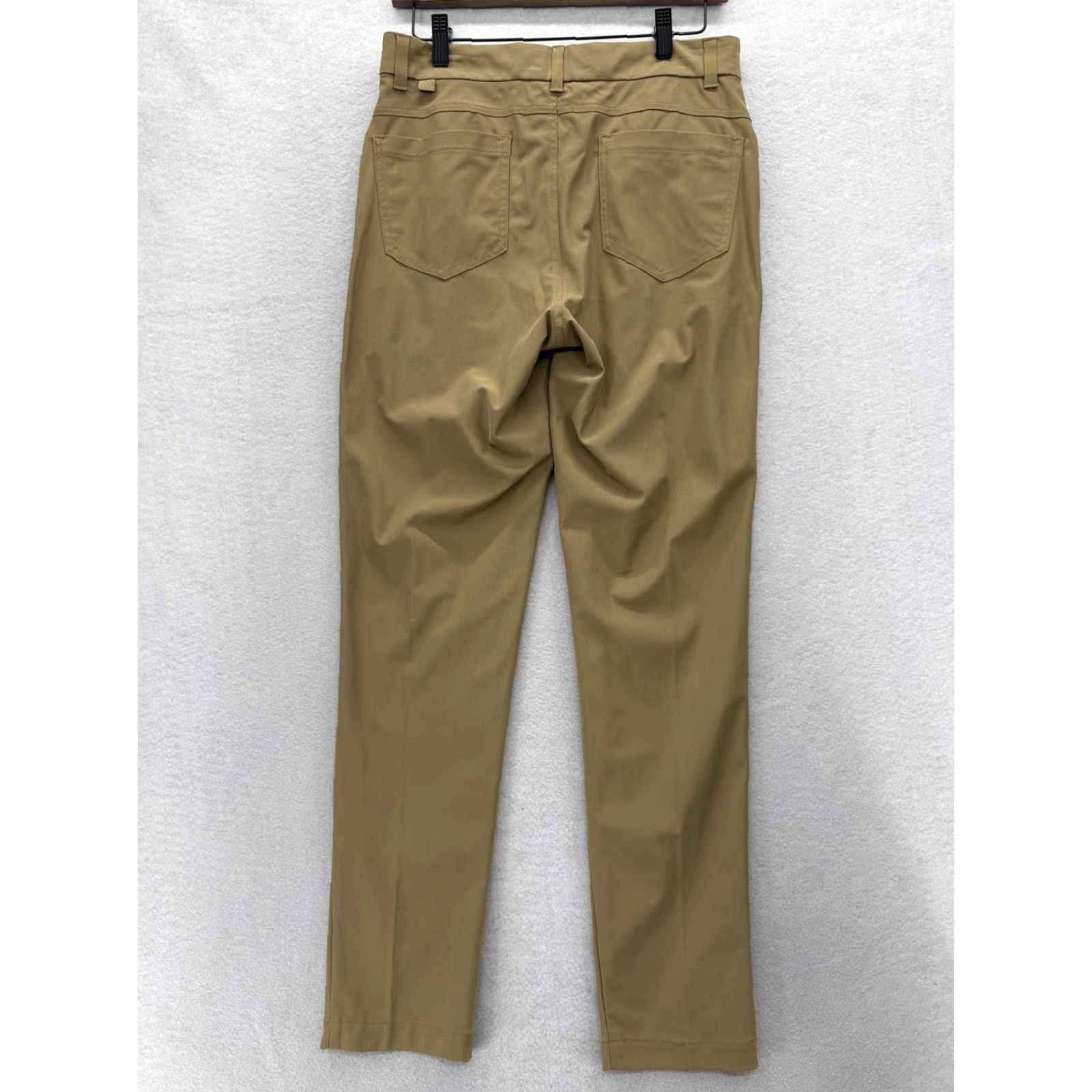 Vintage VRST Khakis Pants Mens 30x32 Be ige Stretch Slim Taper 30x30 Pockets Golf Regular Straight Solid 30 Inseam 30 In Spring Summer Fall Mens Size US 30 / EU 46 - 4 Thumbnail