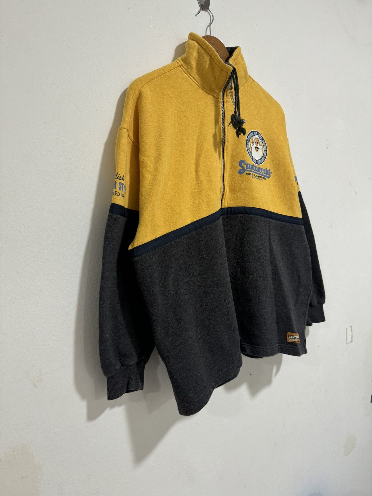 Japanese Brand × Vintage Vintage Santaworld Sweden Half Zipper Sweatshirt Size US XL / EU 56 / 4 - 2 Thumbnail