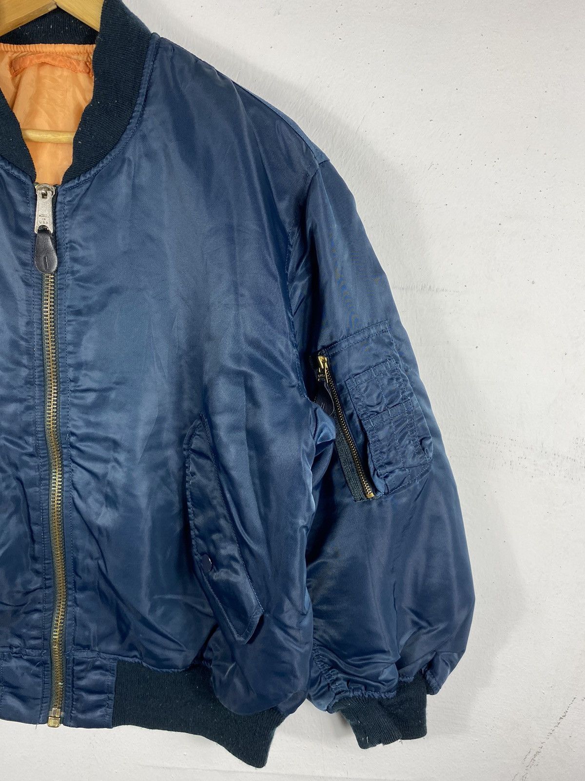 Vintage Flyers Man Intermediate MA-1 Bomber Zipper Jacket Size US M / EU 48-50 / 2 - 2 Thumbnail