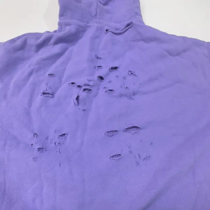Other Balenciaga SS22 Purple Distressed Logo Hoodie 0079-2507 Size US S / EU 44-46 / 1 - 4 Thumbnail
