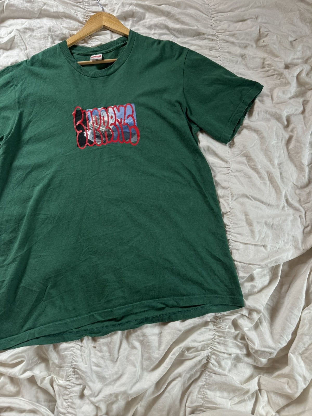 Supreme 2020 Supreme Payment tee green Size US L / EU 52-54 / 3 - 4 Thumbnail