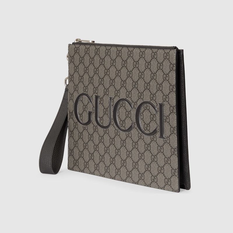 Gucci oc11z1225 Size: OS / Pouch With Strap in Beige & Black Size ONE SIZE - 2 Thumbnail